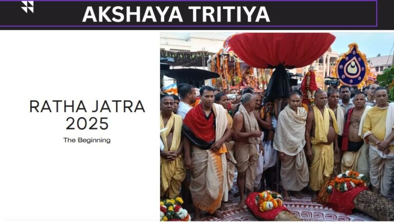 What happens on The Akshay Tritiya in Sri Jagannatha Temple?